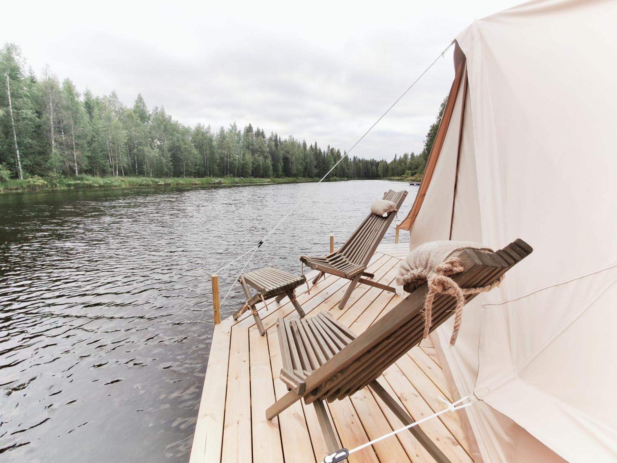Hotel Langforsen Glamping & Lapland Experience à Lapptrask Extérieur photo